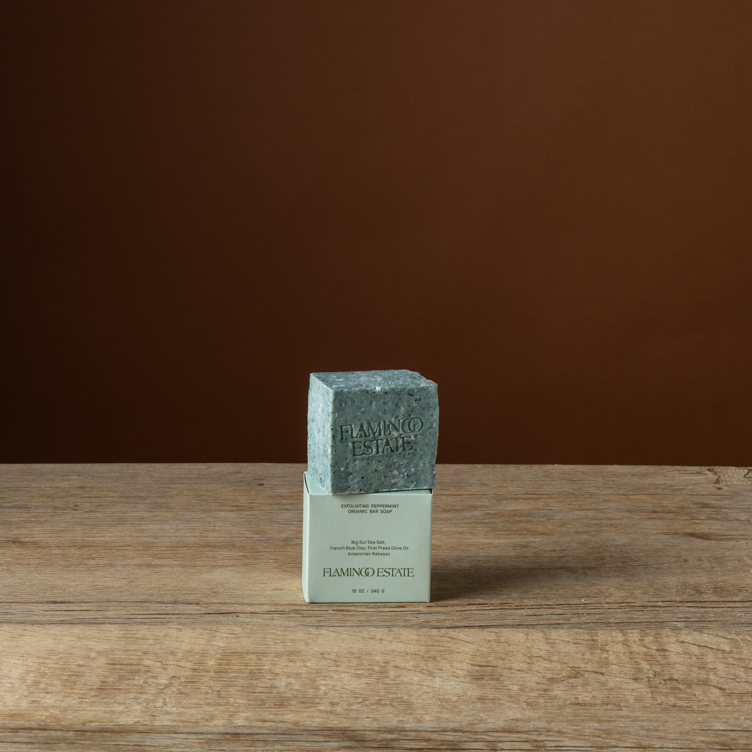 Exfoliating Peppermint Soap Brick