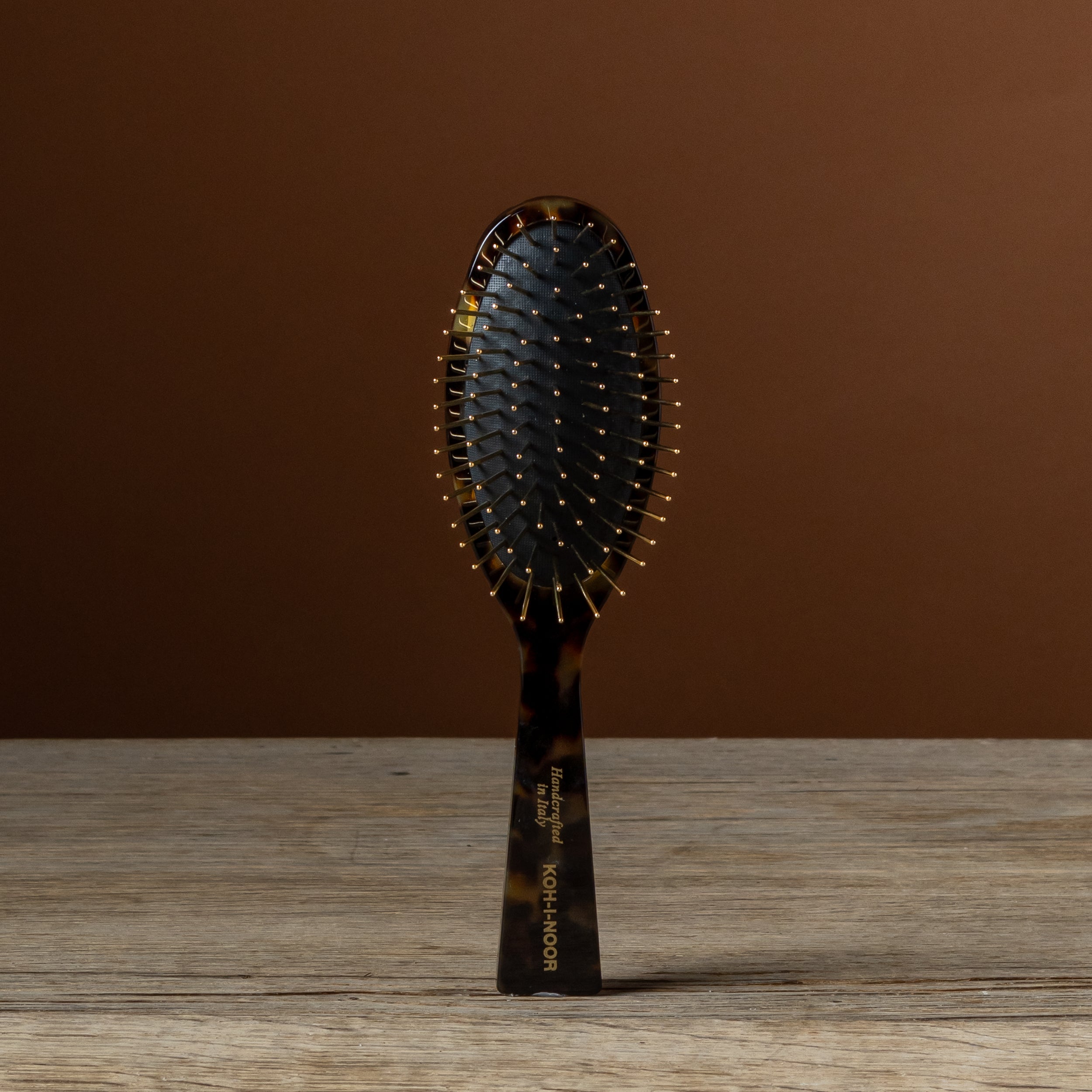 Jaspè Pneumatic Gold-Plated Metal Pin Hair Brush