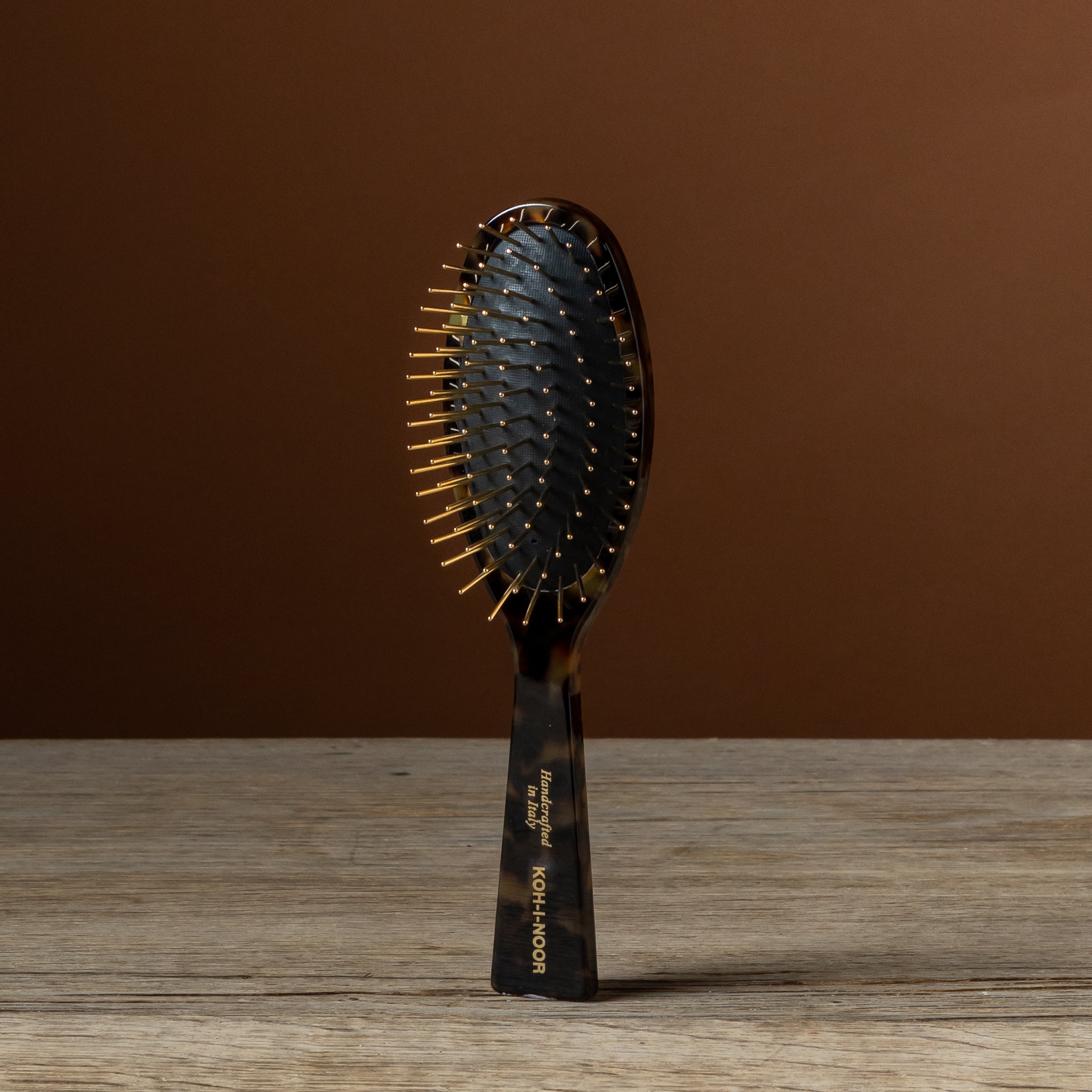 Jaspè Pneumatic Gold-Plated Metal Pin Hair Brush