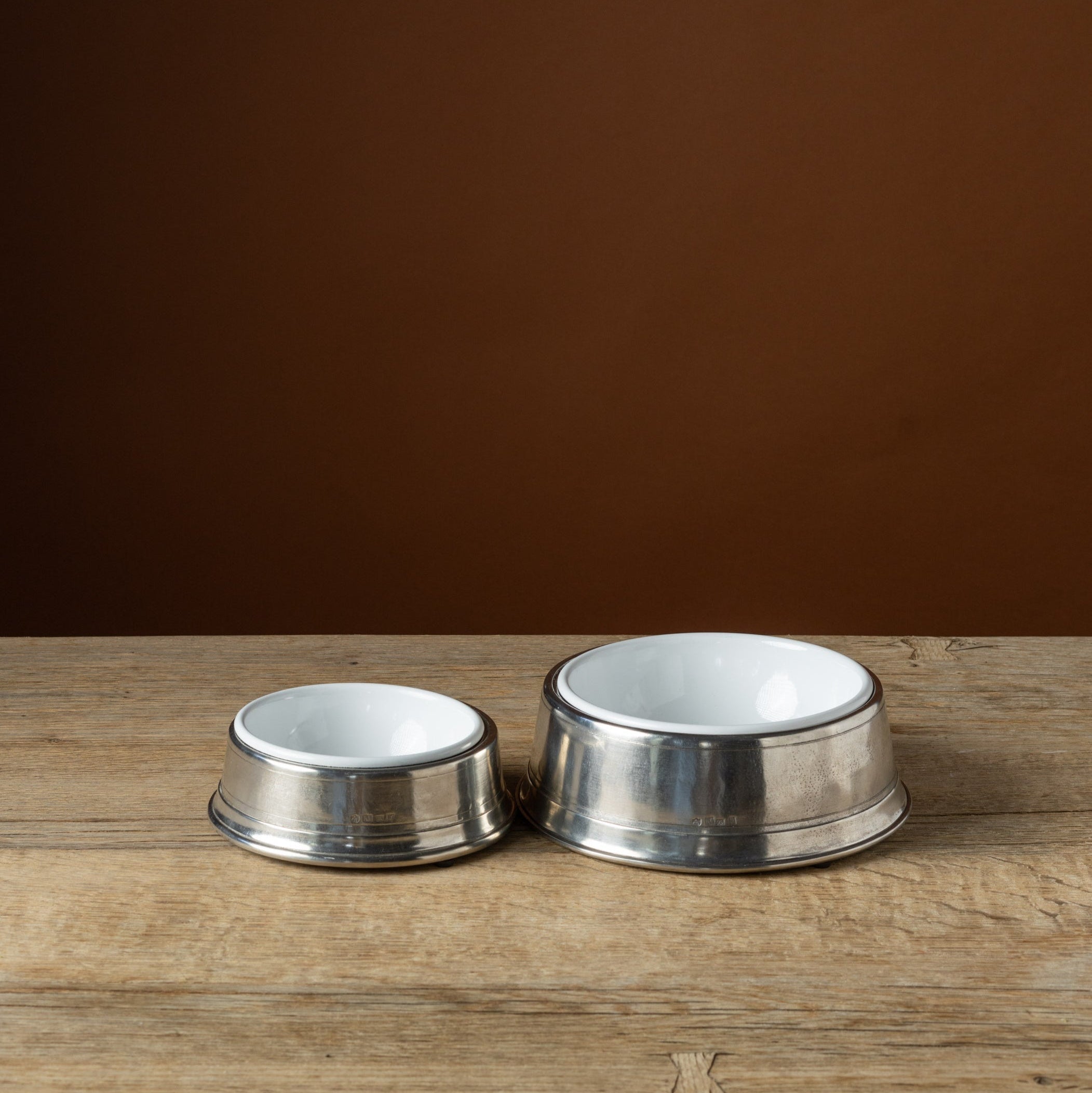 Small Pewter Pet Bowl