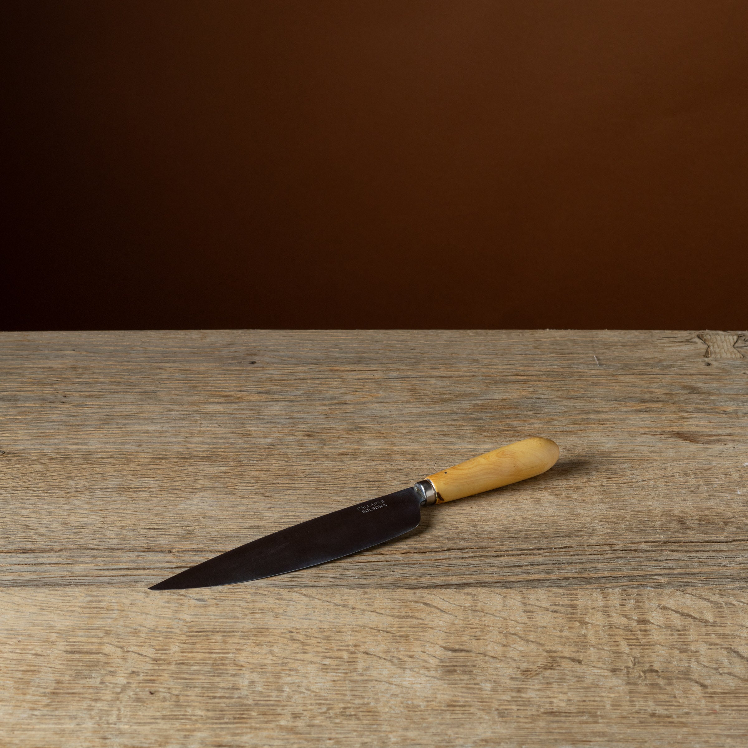 8" Carbon Steel Boxwood Kitchen Knife