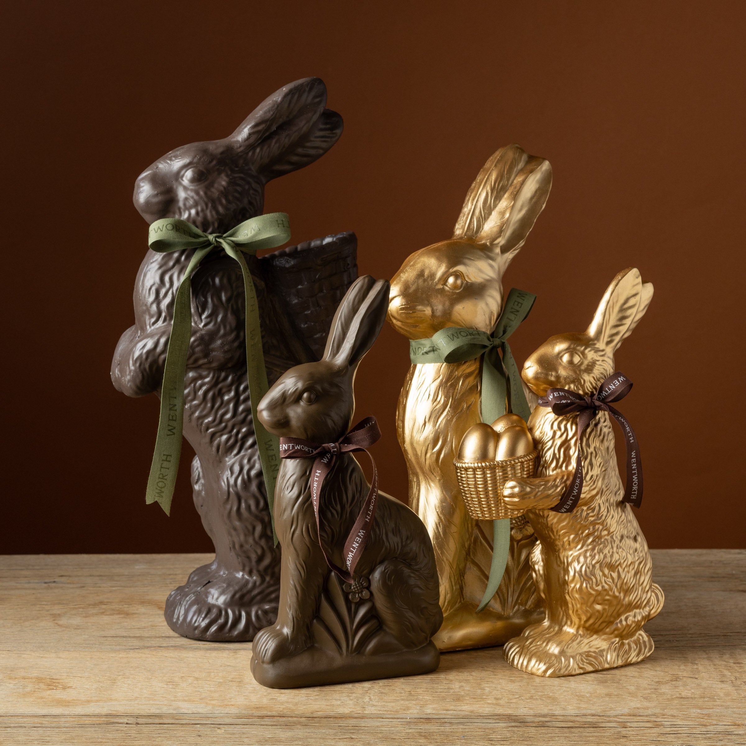 20.5" Chocolate Bunny Basket Backpack