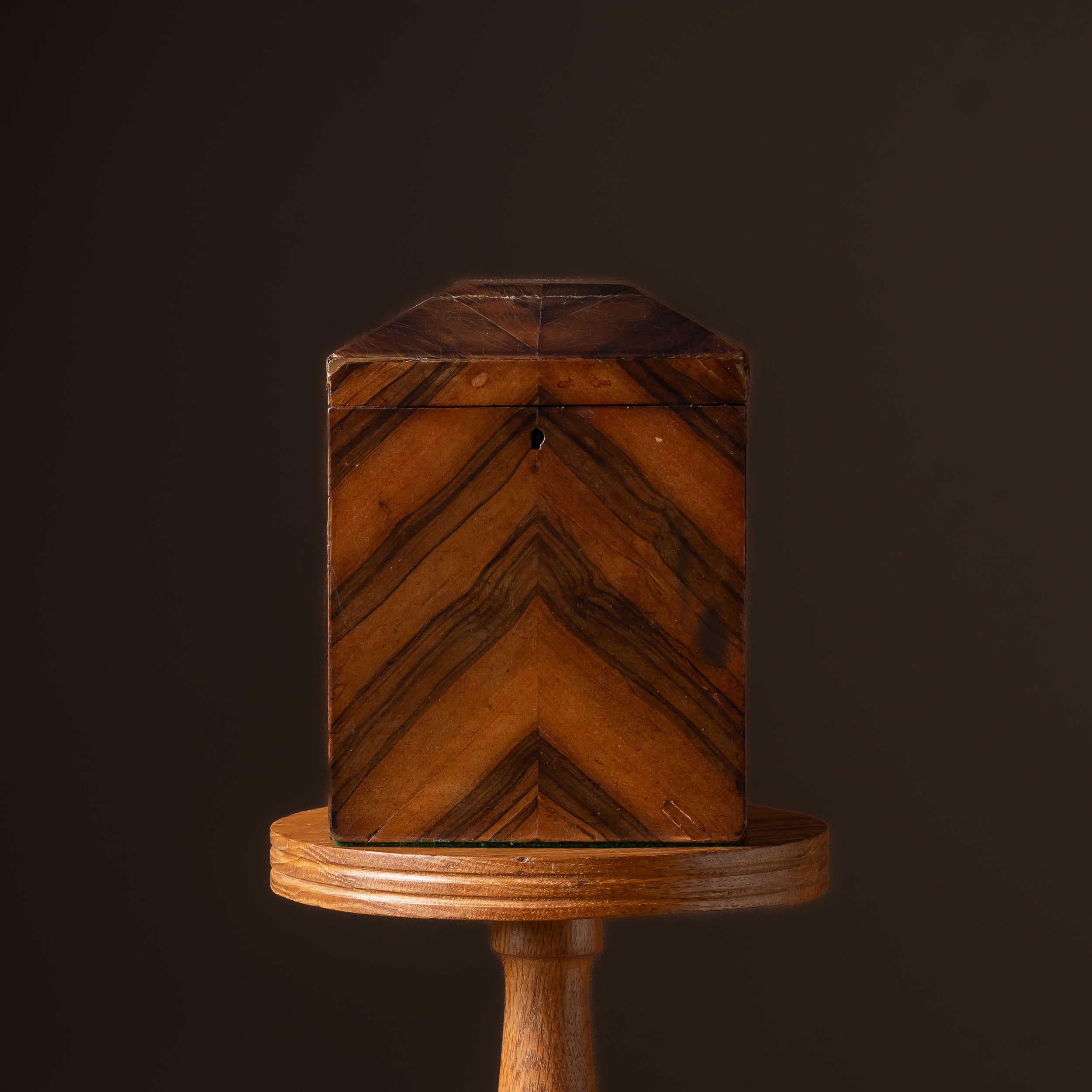 Veneer-Matched Box with Copper Interior