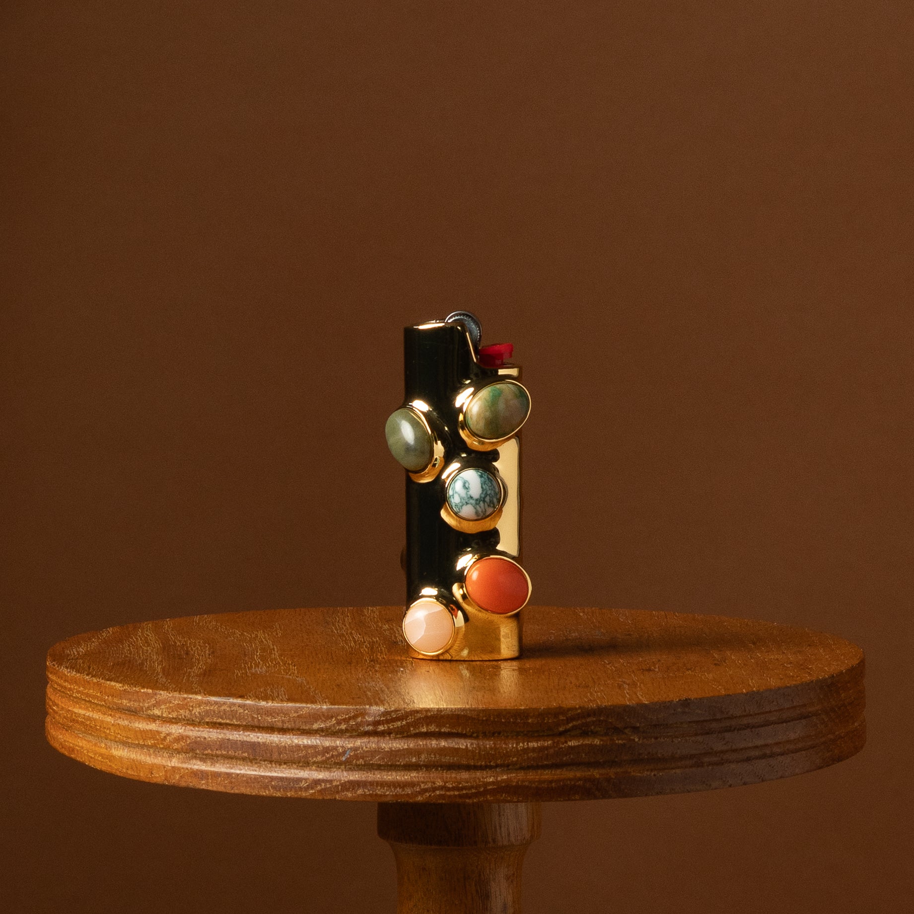 Carnelian Stoned Lighter Case