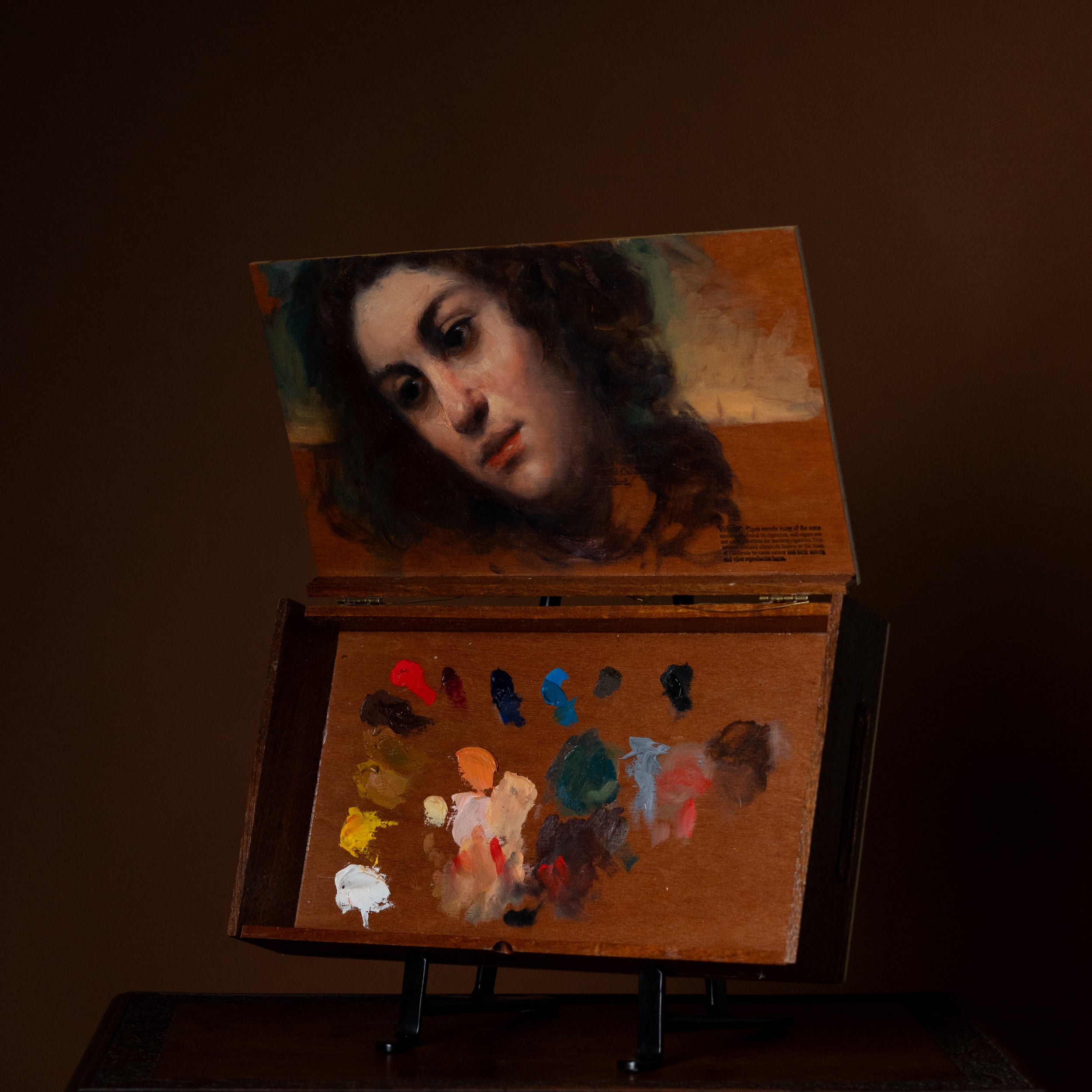 Face in the Pochade by Jill Hooper