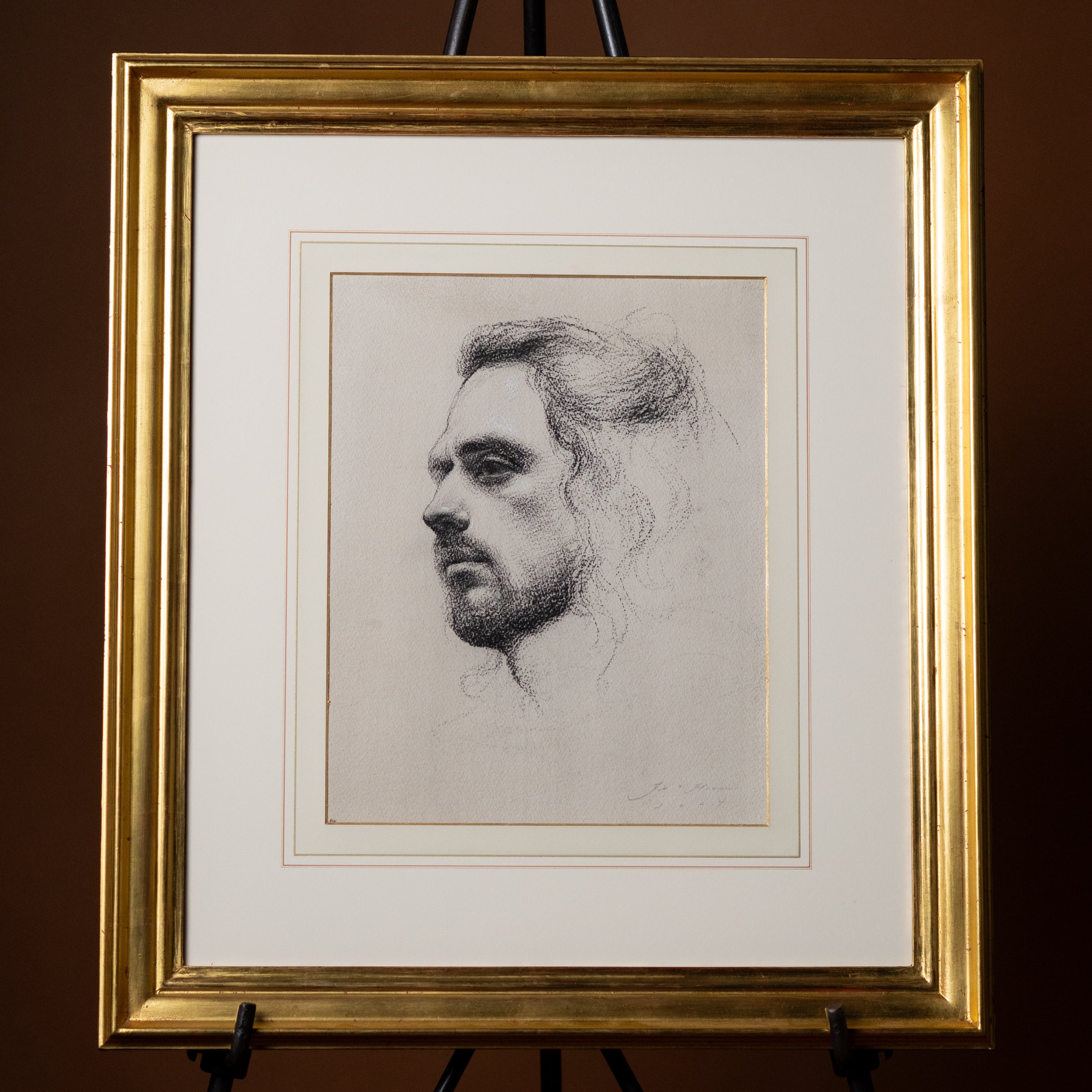 Study of a Greek Man by Jill Hooper