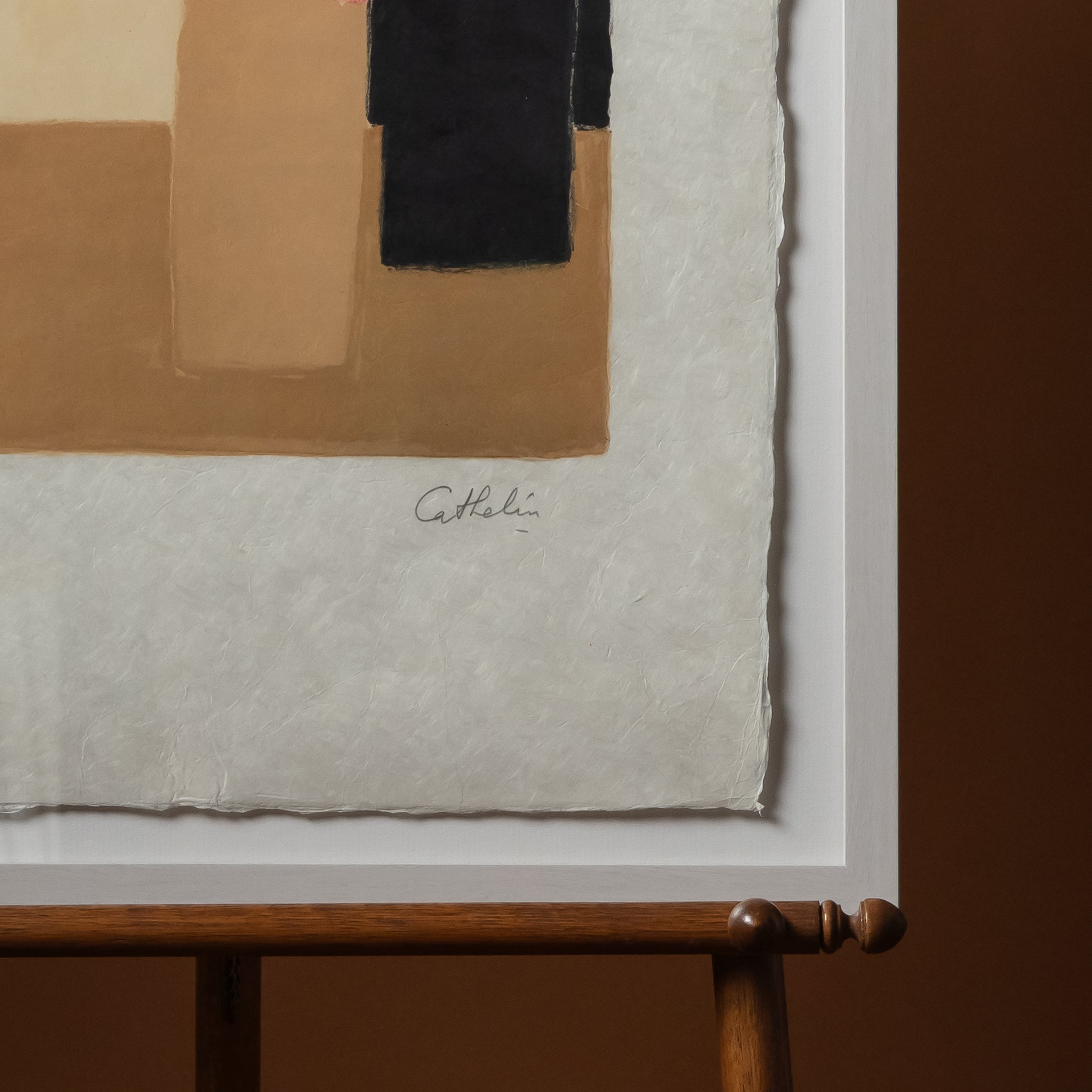 "Bouquet de Géraniums" Framed Lithograph