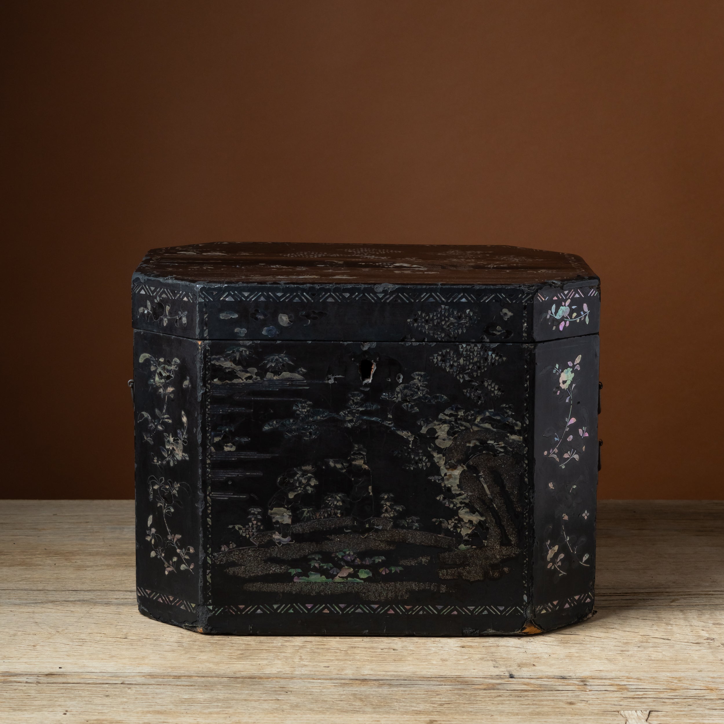 Large Chinese Lacquered Storage Chest