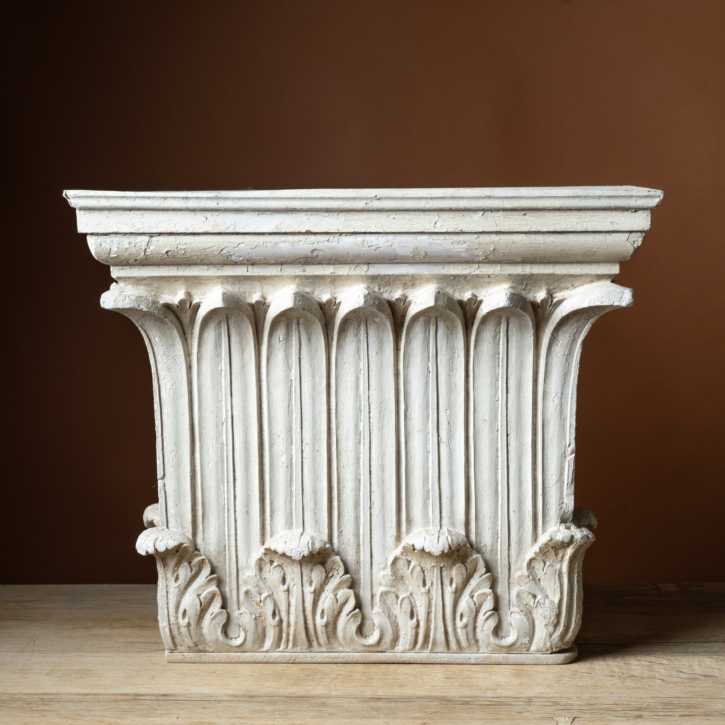 Neoclassical Corinthian Capital Fragment