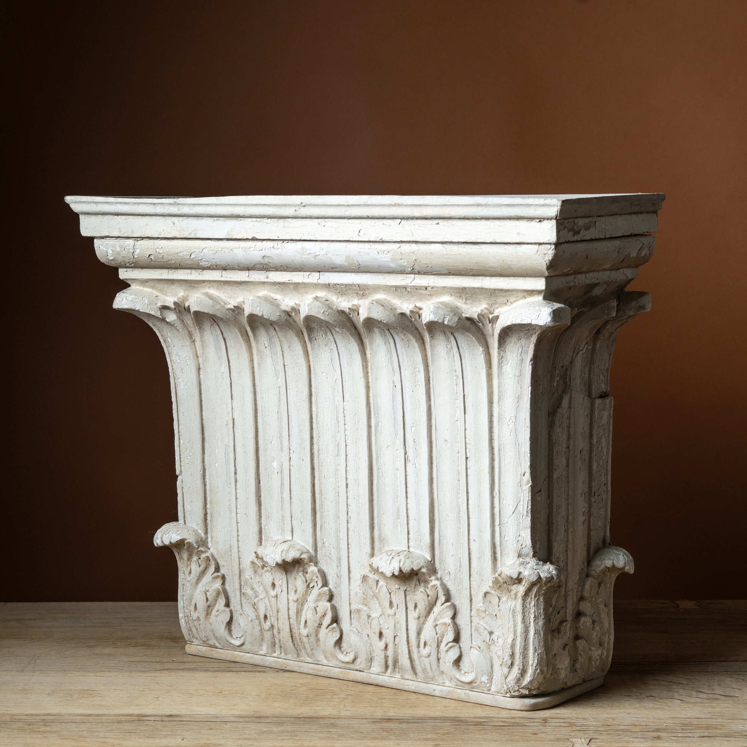 Neoclassical Corinthian Capital Fragment