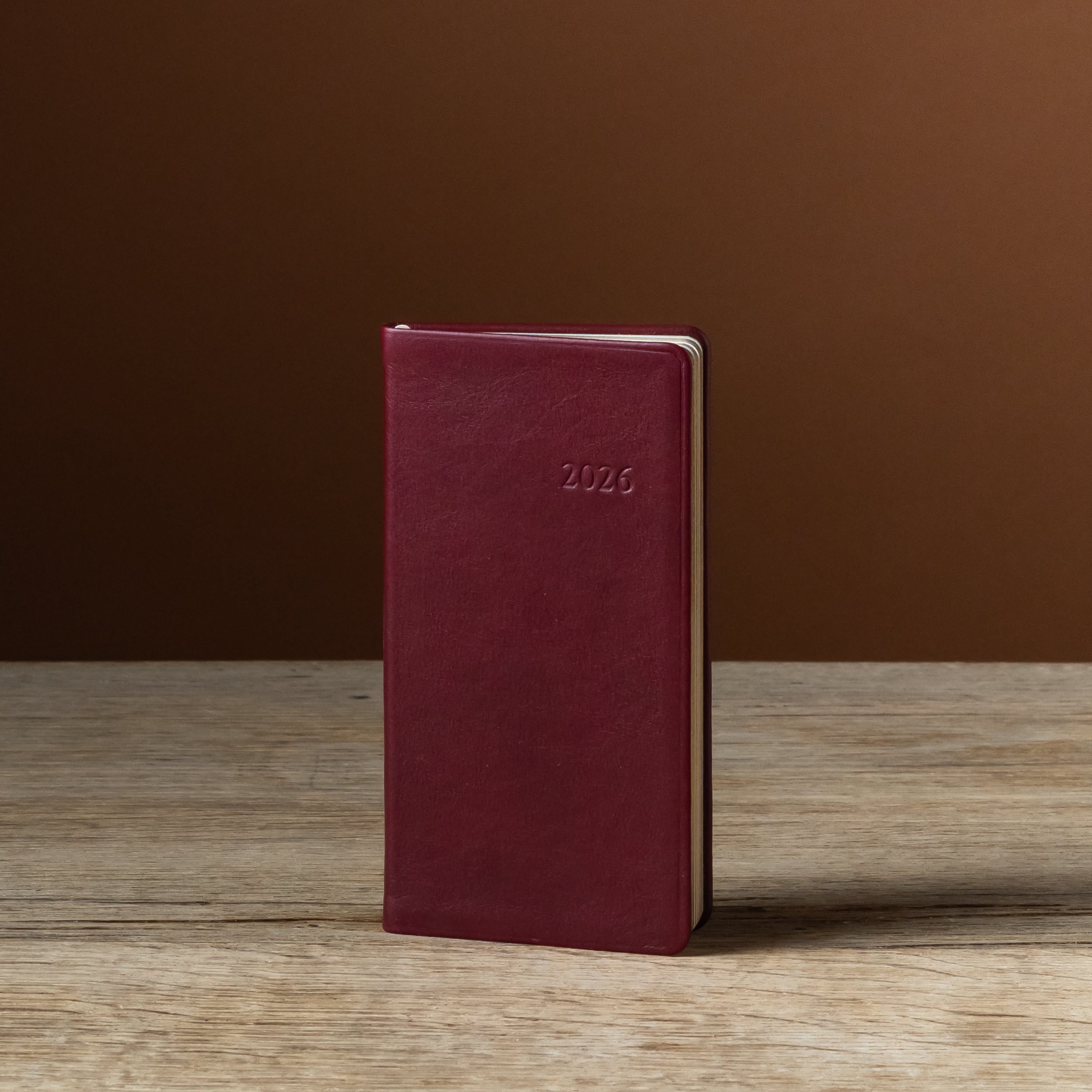 2026 6" Leather Pocket Datebook