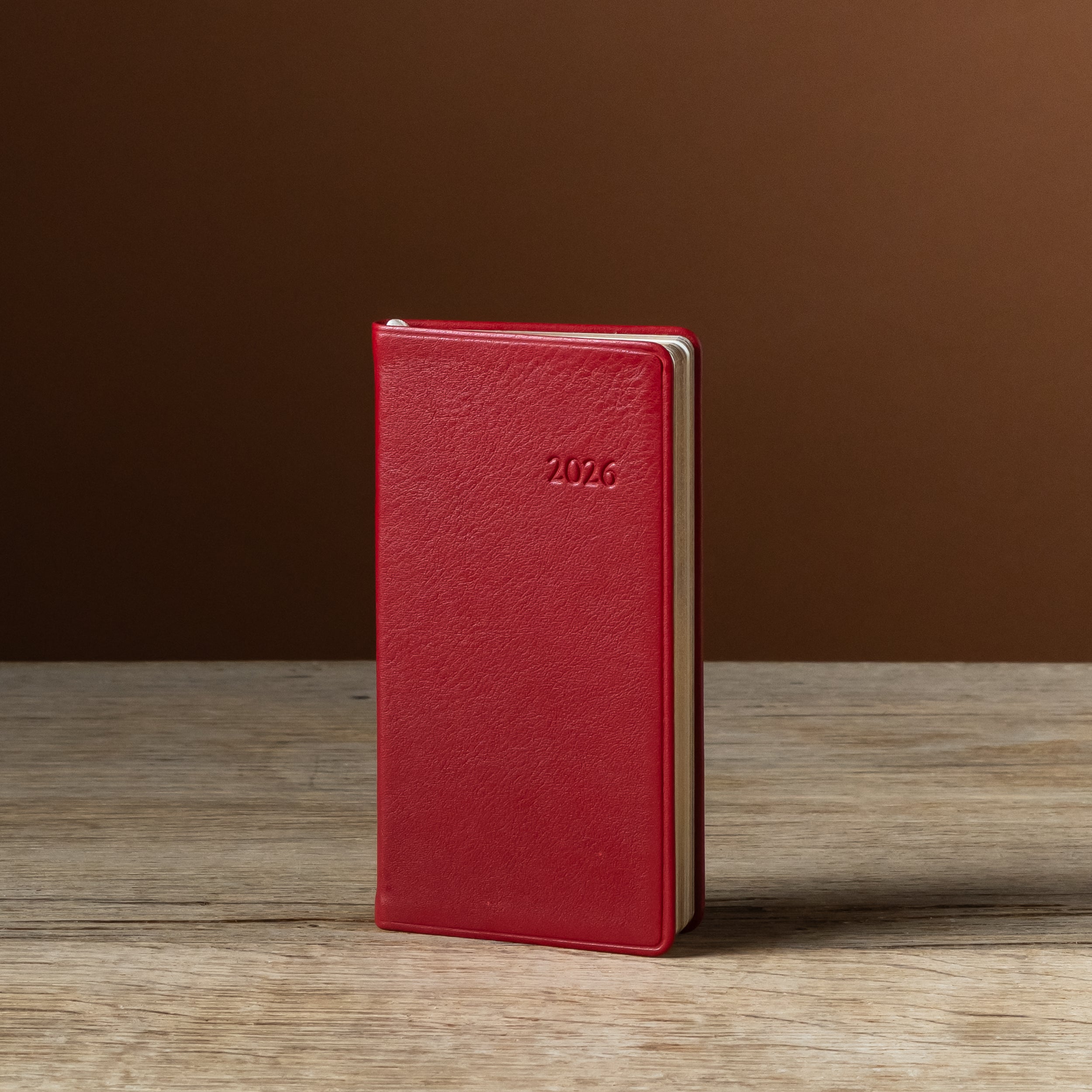2026 6" Leather Pocket Datebook