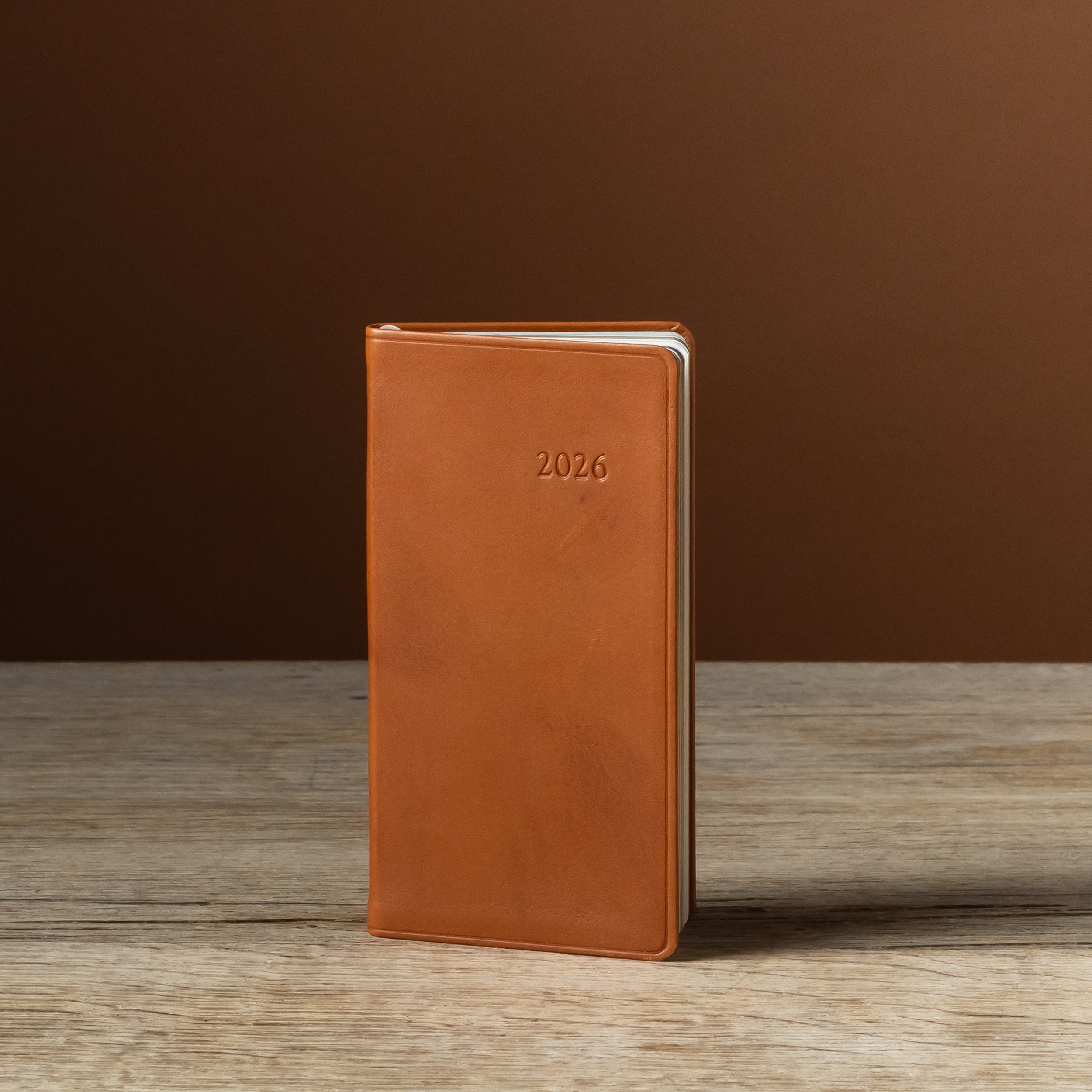 2026 6" Leather Pocket Datebook