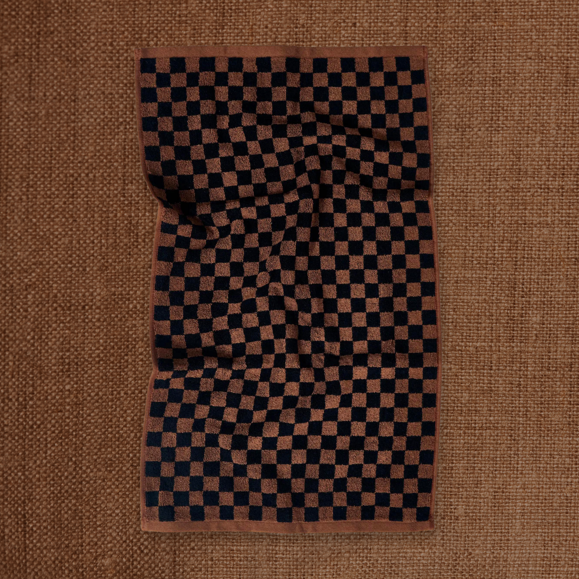 Josephine Hand Towel, Tabac & Noir