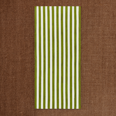 Stripe Linen Tablecloth Avocado Green Large