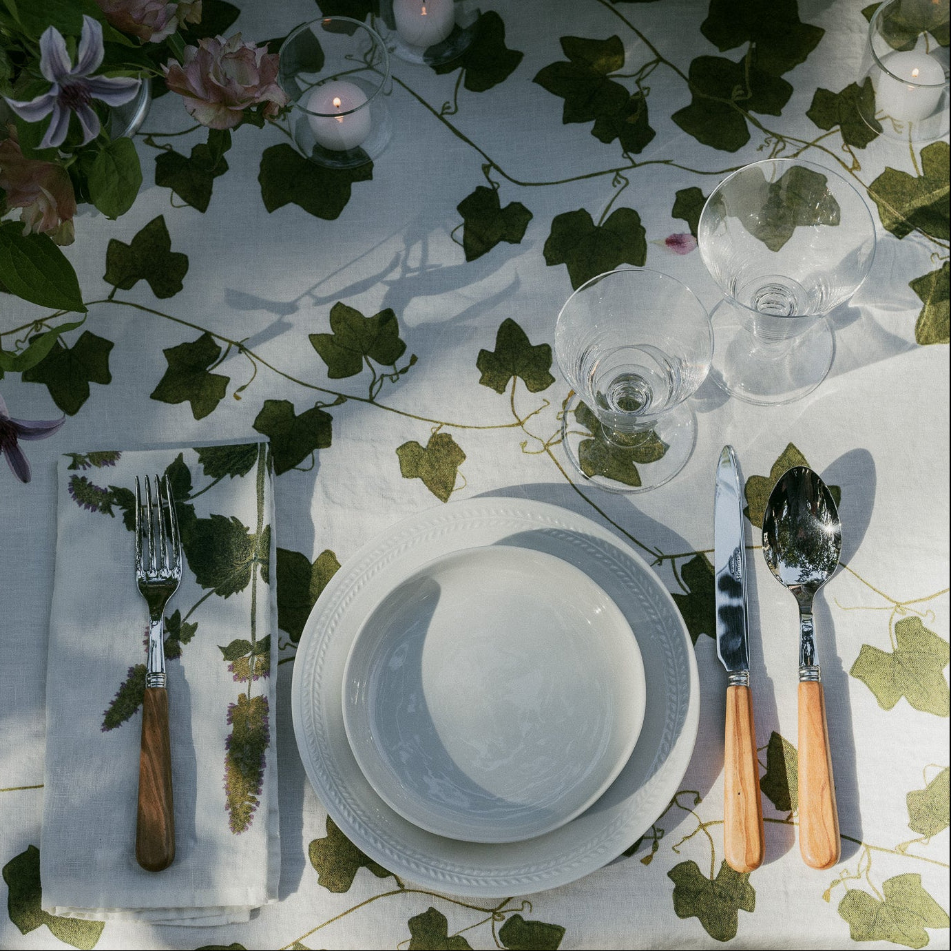 Ivy Herbarium Linen Napkin