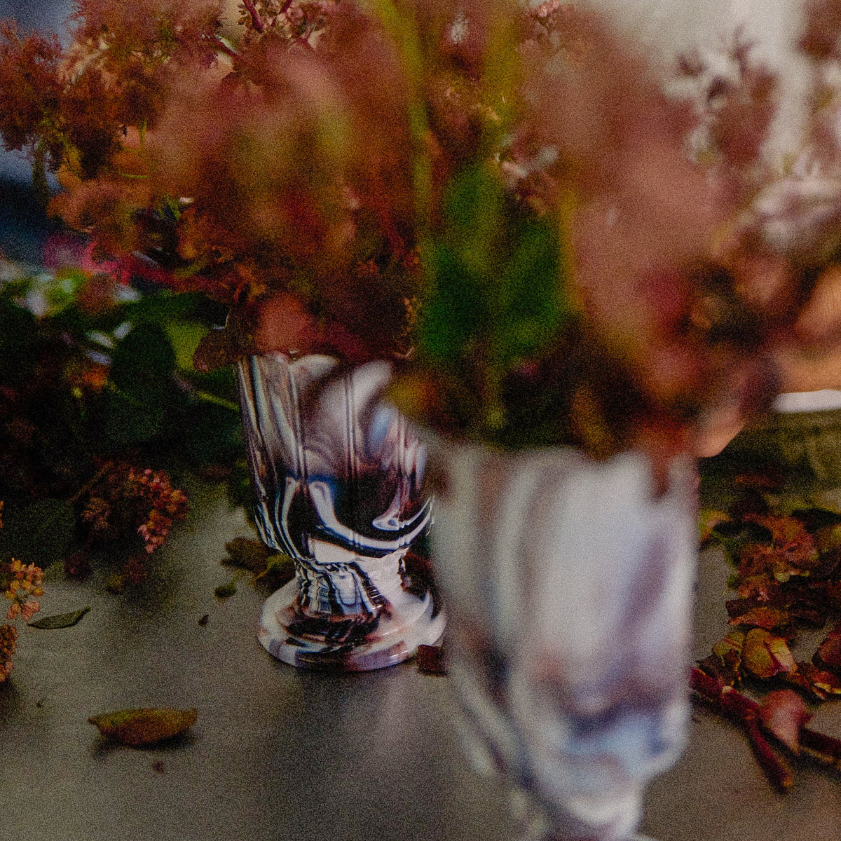 Purple Slag Glass Vase No. 2
