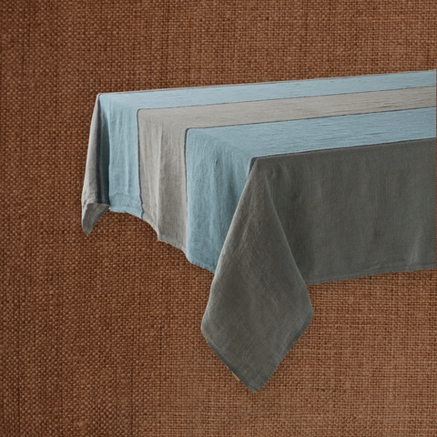 Dublin Vert de Gris Linen Tablecloth