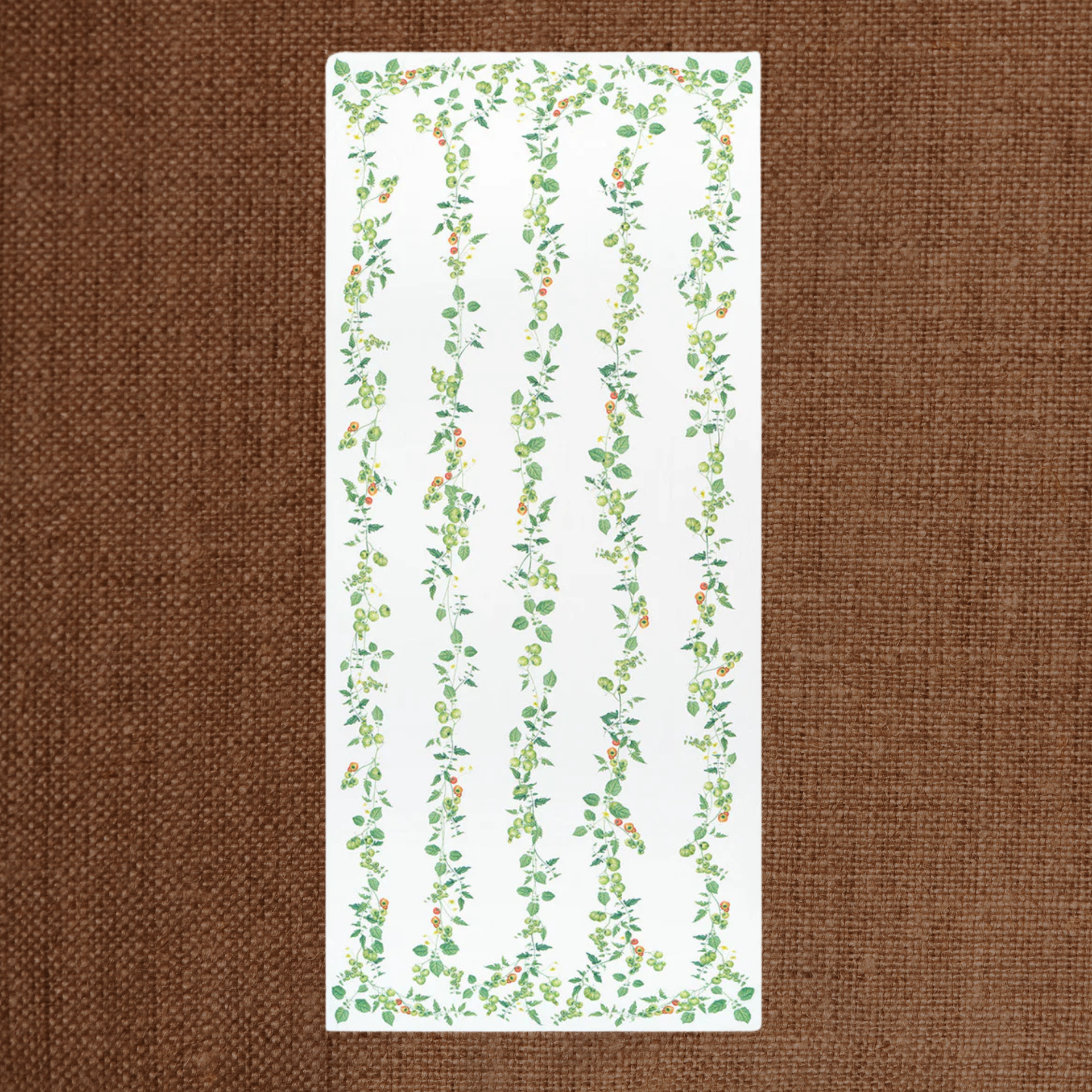 Tomato Verte Linen Tablecloth Large