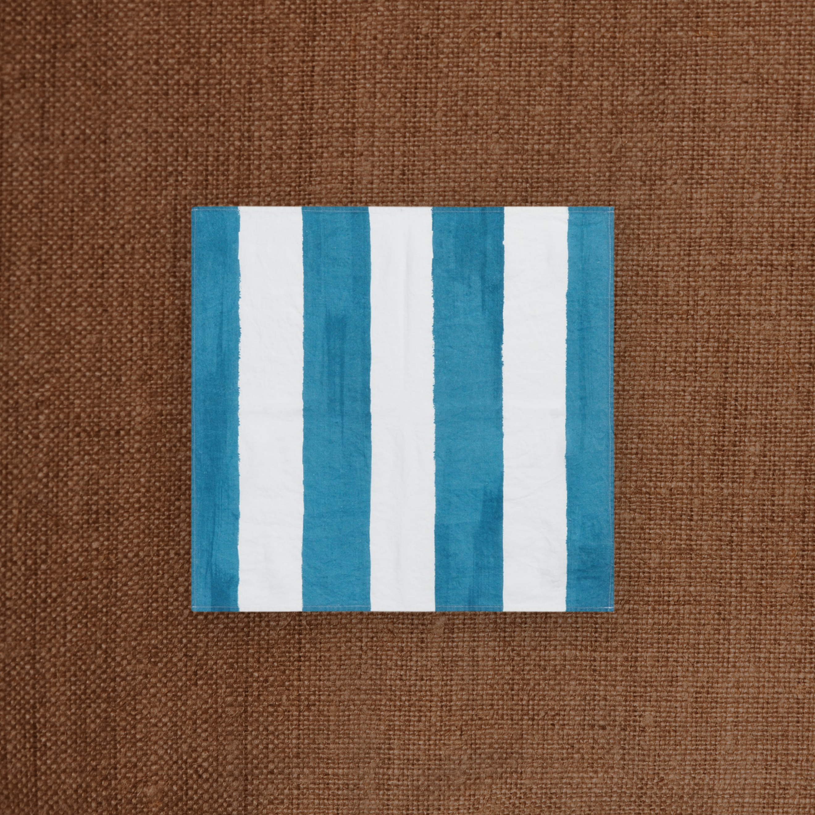 Stripe Linen Napkin Sky Blue