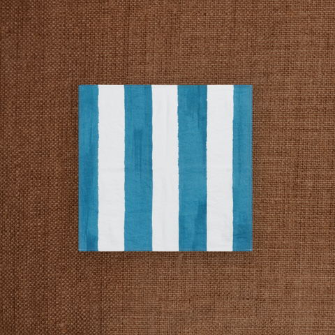 Stripe Linen Napkin Sky Blue