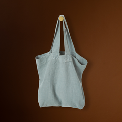Linen Vert De Gris Escapade Bag