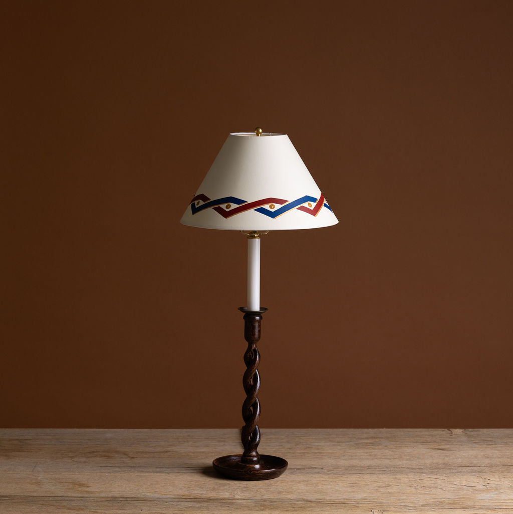 Alvaro Picardo Crown Lampshade in Bronze Red and Deep Space Blue