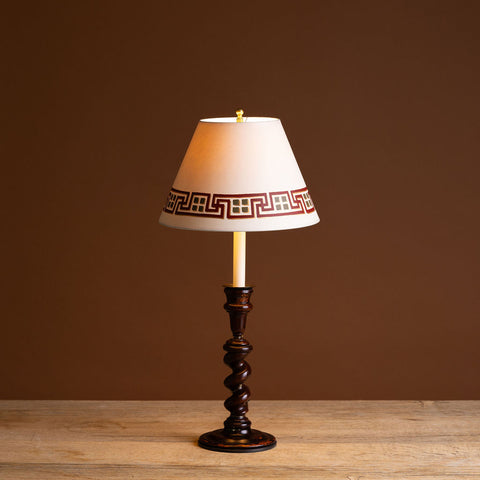 Alvaro Picardo Etrucian Key Bronze Red Lampshade