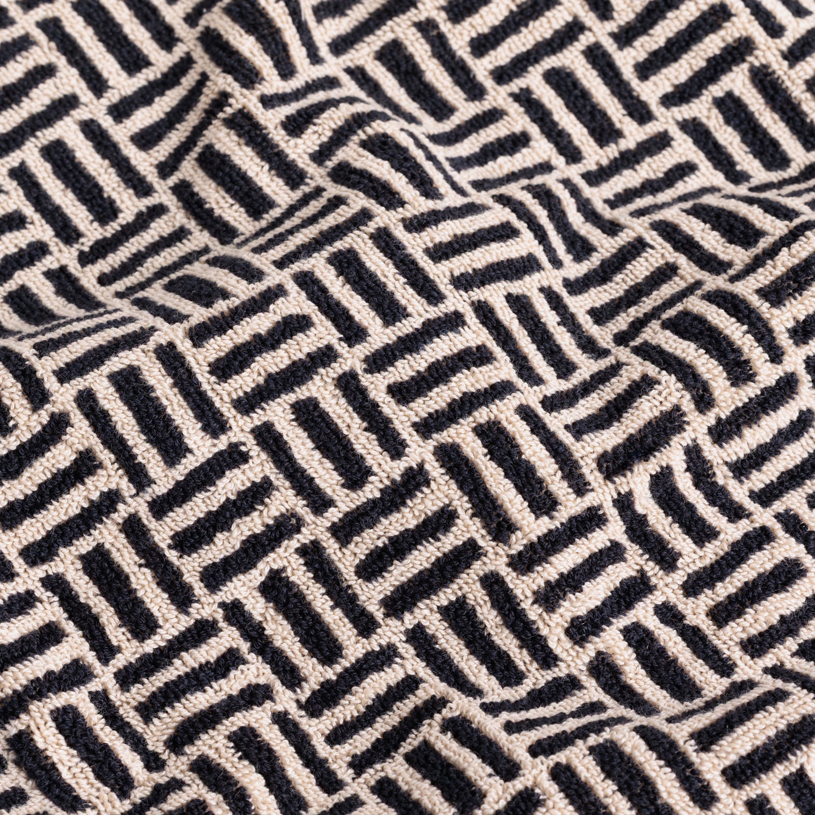 Torrens Hand Towel, Sand & Noir