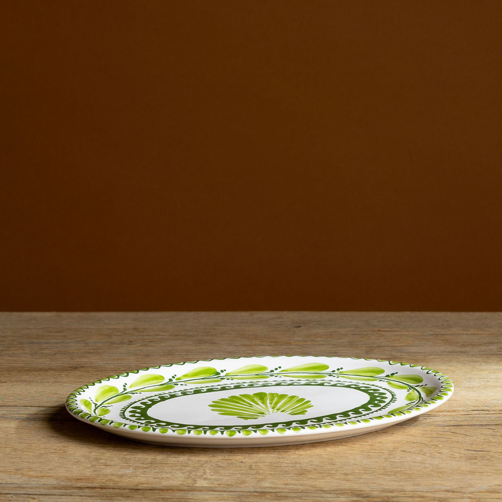 Grotto Moss Oval Plate