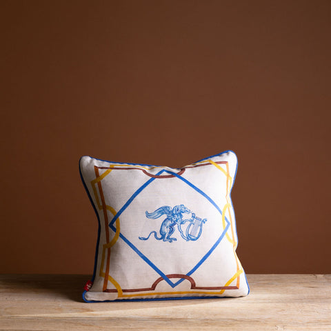 Lion And Lyre Cushion