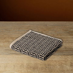 Torrens Hand Towel, Sand & Noir