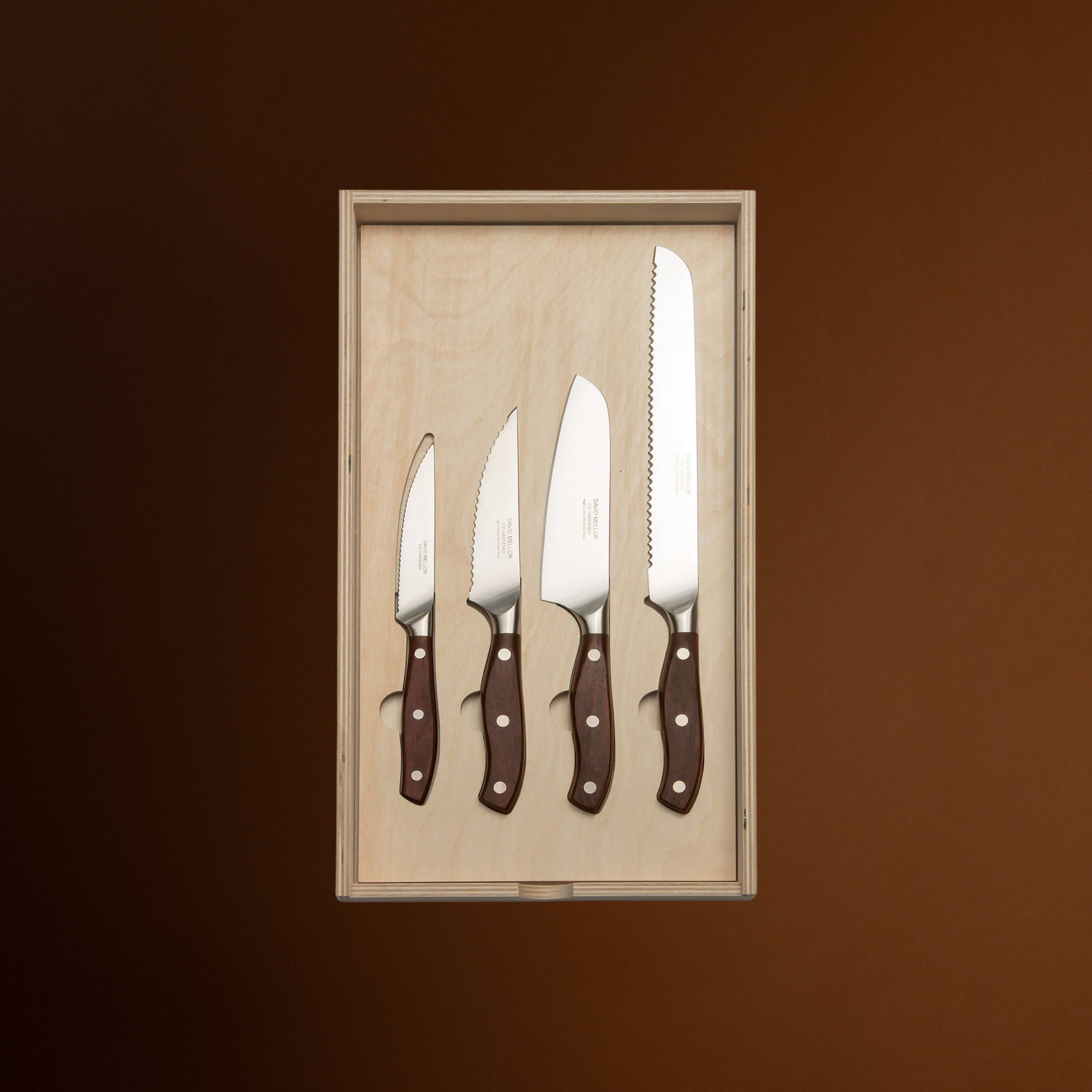 David Mellor Rosewood Specialist Knife Set