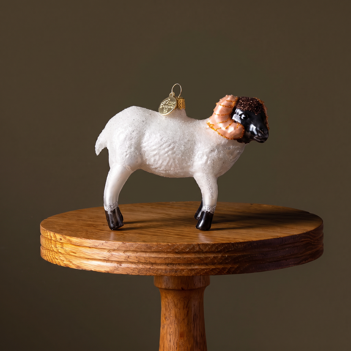 Ram Glass Ornament