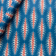 Patterned Paper Pine Cone Blue and Red