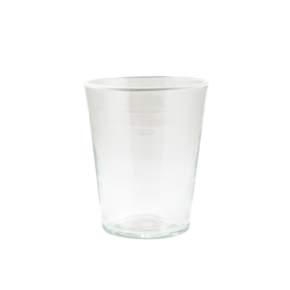 Summer Glass with White Rim Set of 2