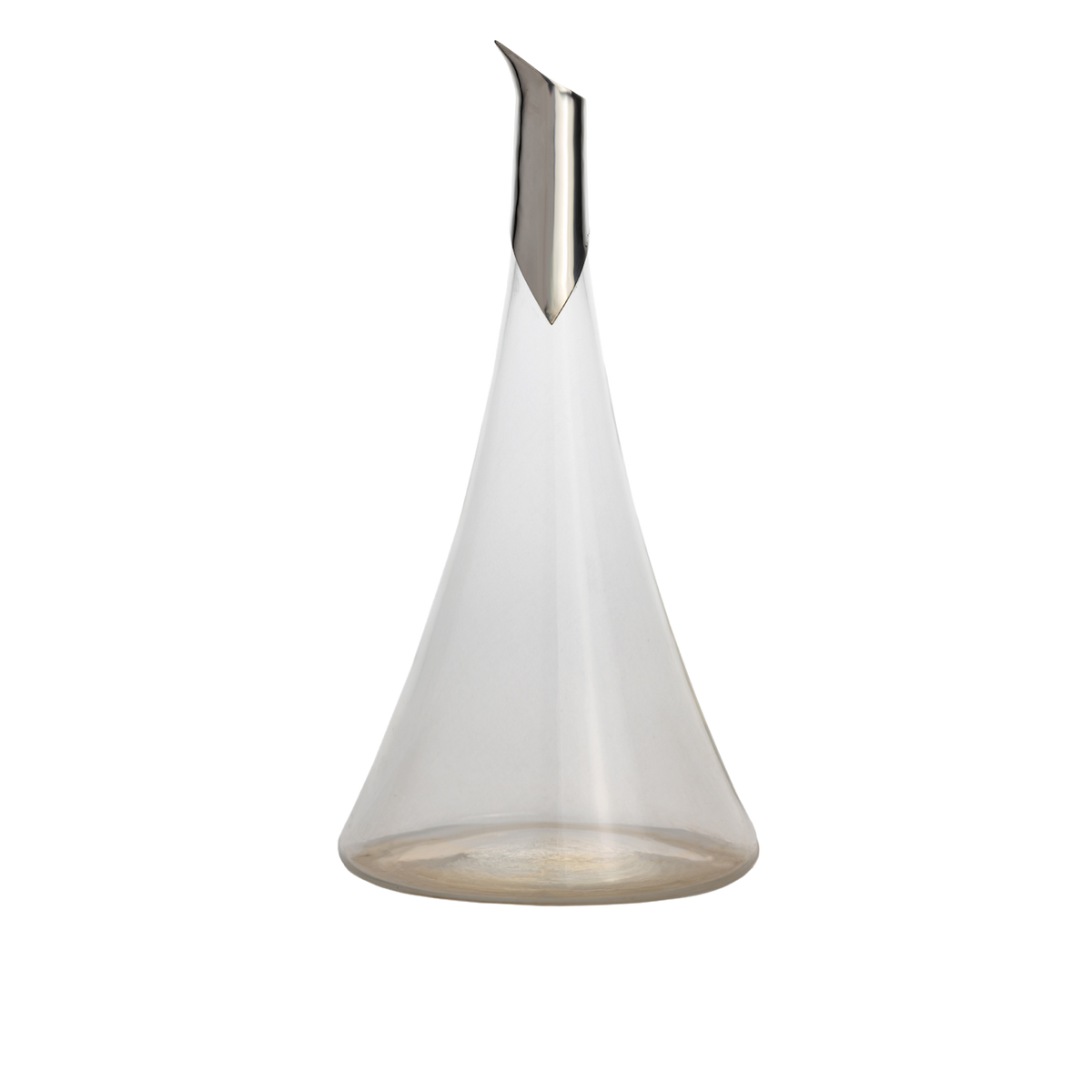 Gibi Crystal Decanter with Silver Spout