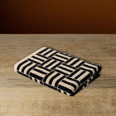 Willis Pool Towel, Sand & Noir