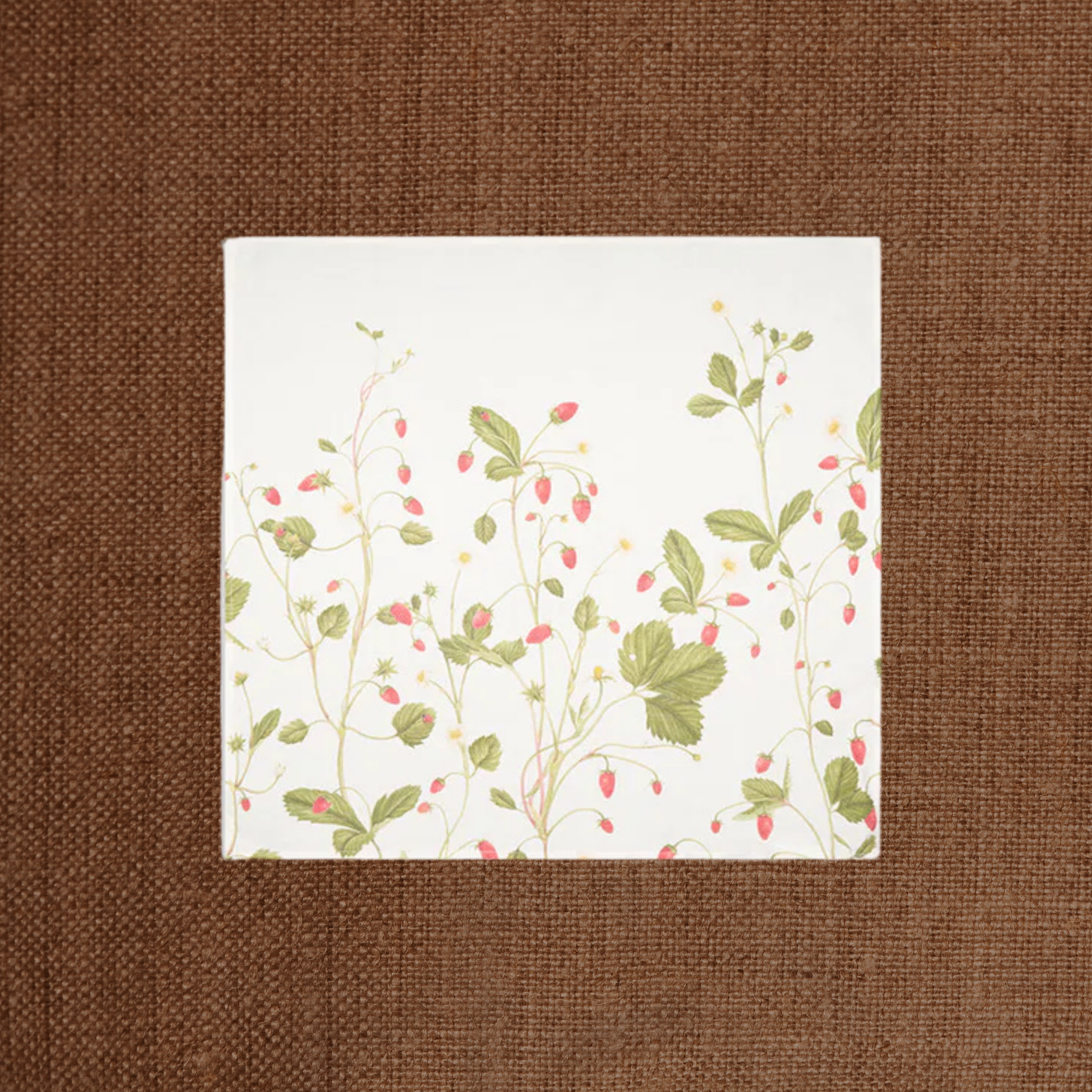 Fraises Des Bois Linen Napkin