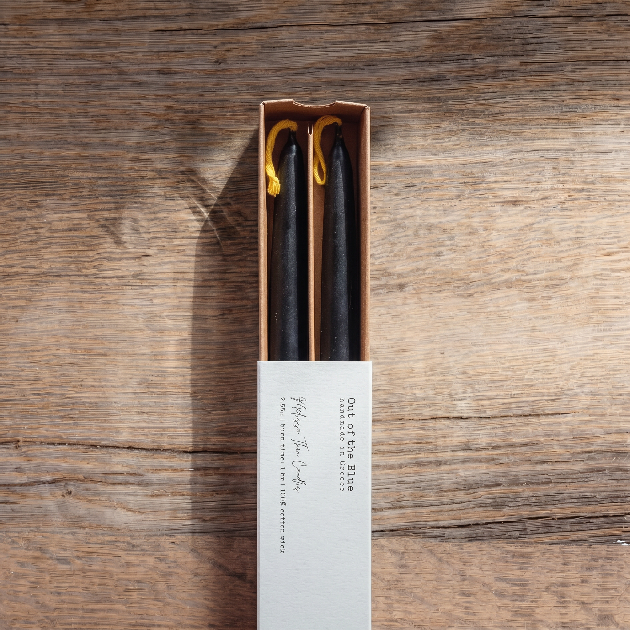 Beeswax Taper Candles, Set of 2