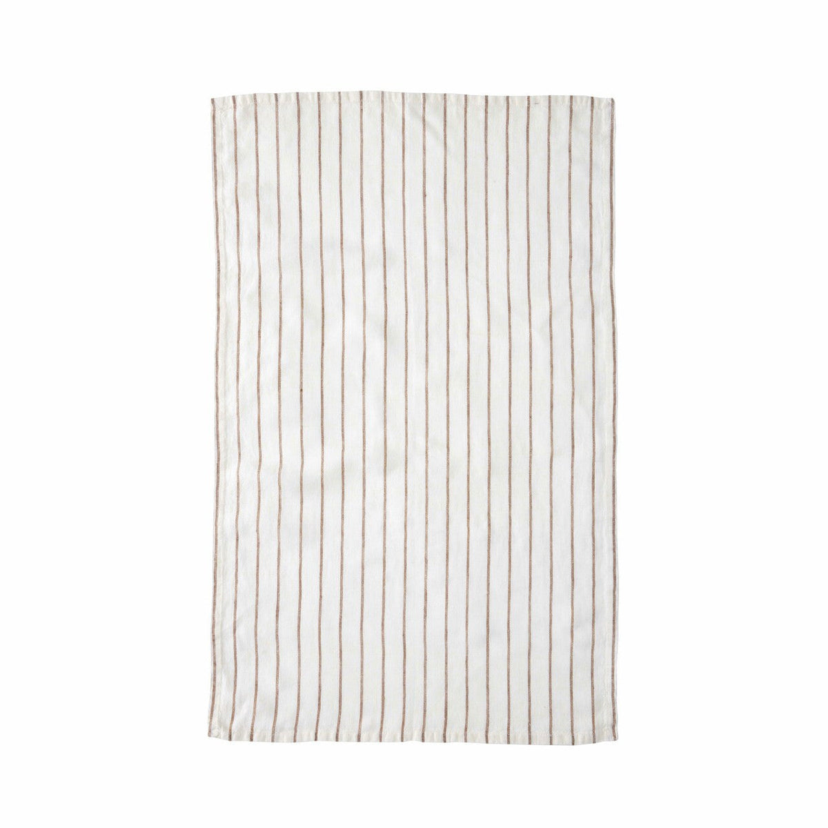 Belmont Stripe Linen Tea Towel, Dune