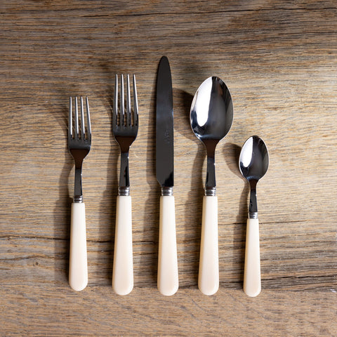 Pop Unis 5-Piece Flatware Set Ivory