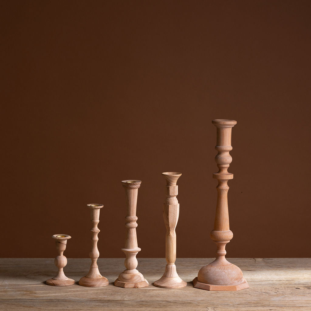 No. 6 Natural Georgian Candlestick