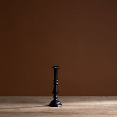 No. 2 Black Lacquered Georgian Candlestick