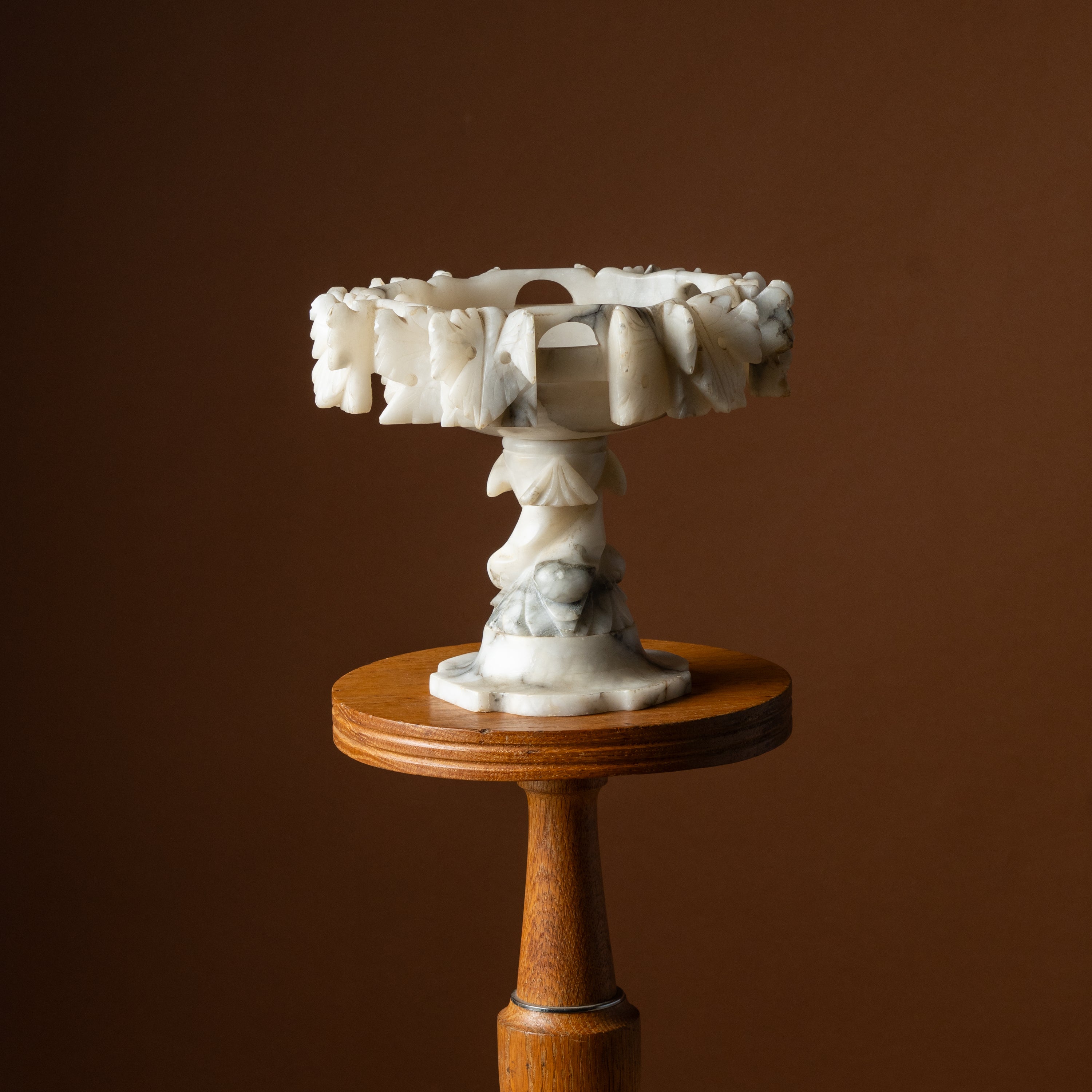 Small Carved Alabaster Tazza