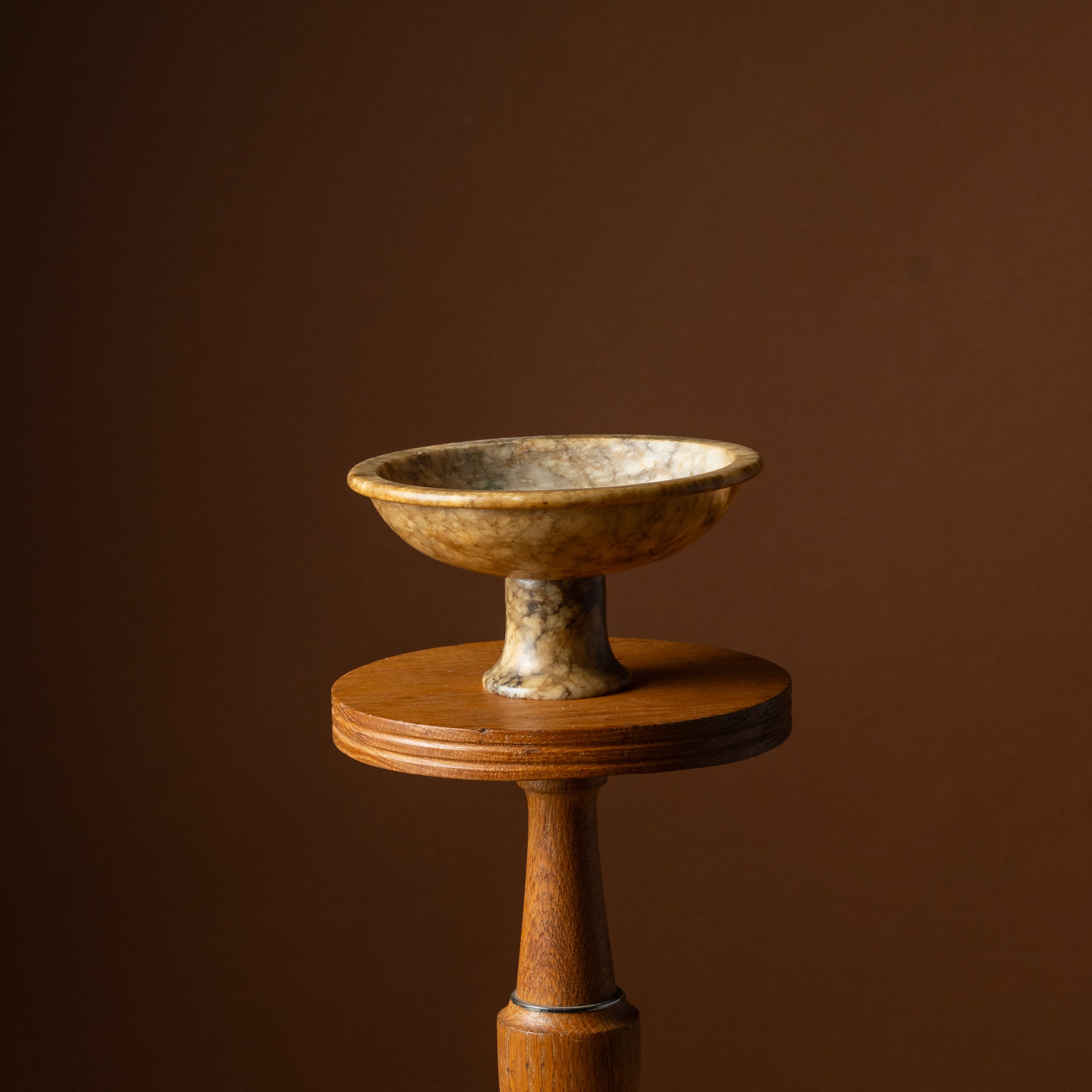 Lidded Alabaster Vessel