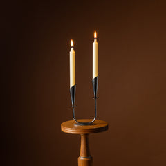 Hans Jensen Calla Lily Silverplate Candlesticks