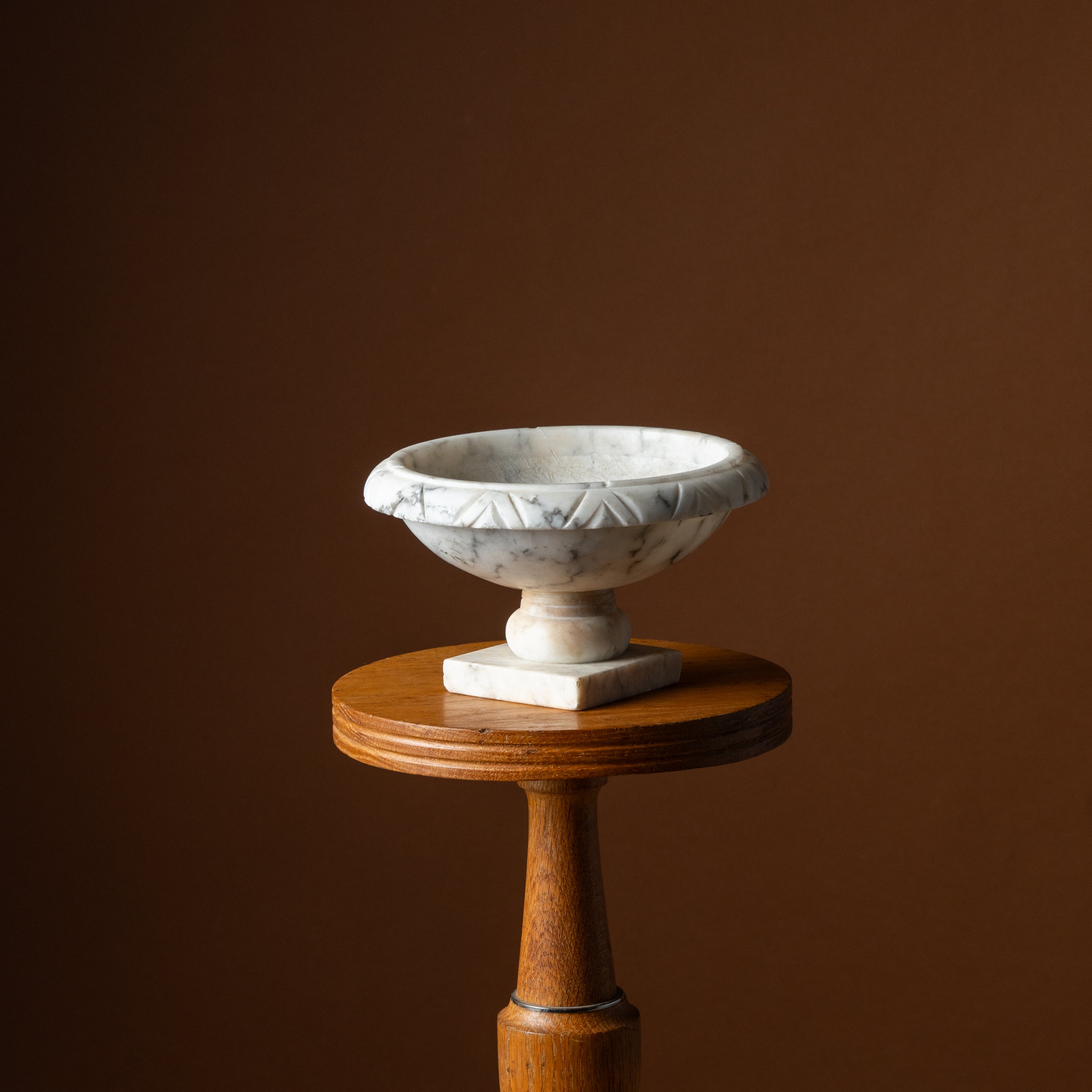 Small Carved Alabaster Tazza