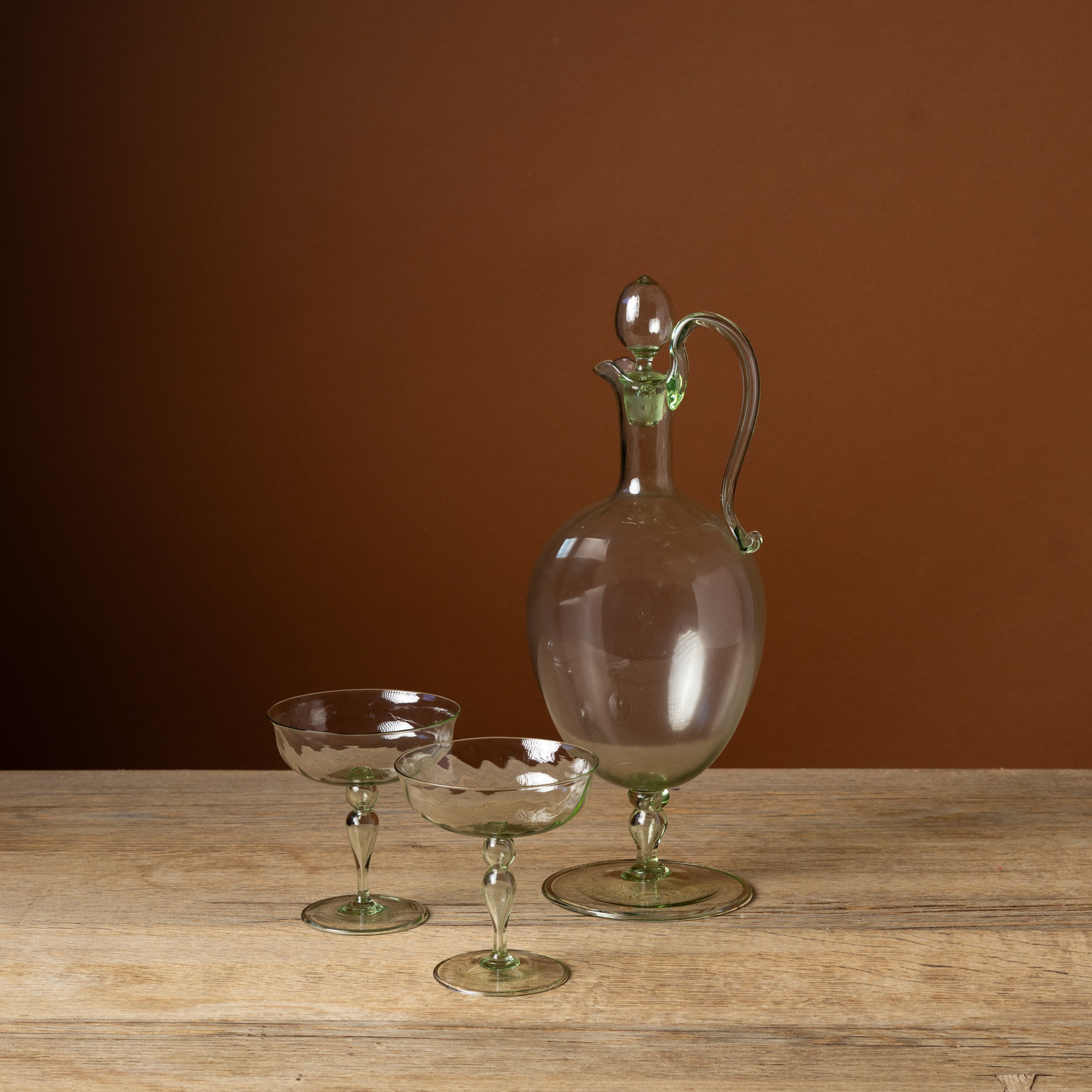 Large Handblown Venetian Glass Decanter