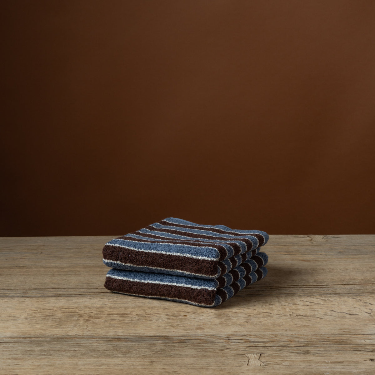 Helena Hand Towel in Blue Clay